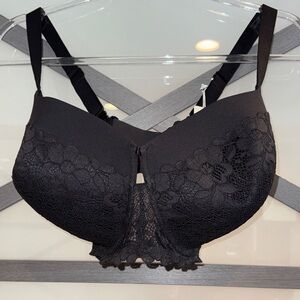 Bare Necessities Black Floral Lace T-Shirt Bra
